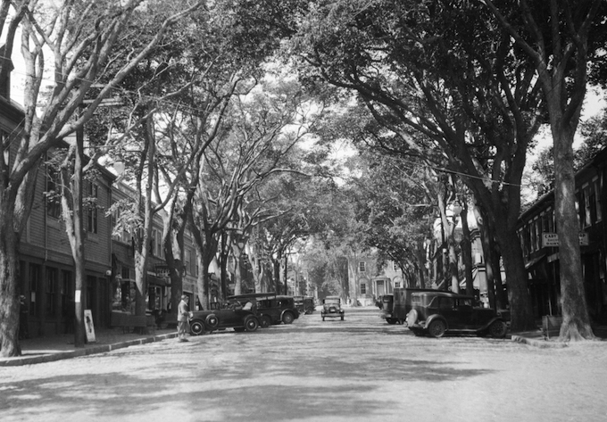 Main Street, Nantucket, Massachusetts, under a canopy of Elm trees
